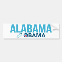 Alabama For Barack Obama Biden Bumper Sticker