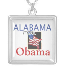 Alabama for Obama Election Necklace