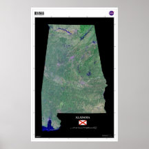 Alabama From Space Poster