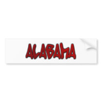 Alabama Graffiti Bumper Sticker