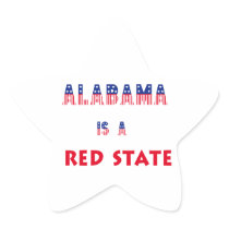 Alabama is a Red State Sticker