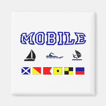 Alabama Mobile 1 Fridge Magnets