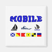 Alabama Mobile 2 Refrigerator Magnets