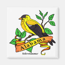 Alabama State Bird Refrigerator Magnets