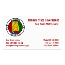 Alabama State Seal Government Business Card