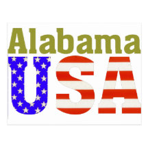 Alabama USA! Postcard