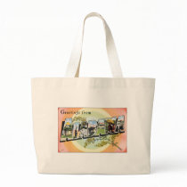 Alabama - Vintage Alabama Travel Canvas Bags