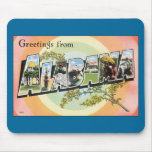 Alabama - Vintage Alabama Travel Mouse Pads