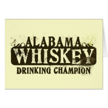Alabama Whiskey Drinking Champion Cards