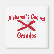 Alabama's Coolest Grandpa Refrigerator Magnet