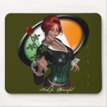 "Alainn" Irish Redhead Sexy Pinup Ireland Mousepad