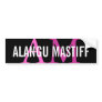 Alangu Mastiff Breed Monogram Bumper Sticker