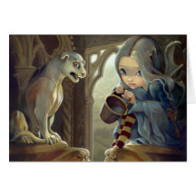 "Alannah and the Gargoyle" Greeting Card