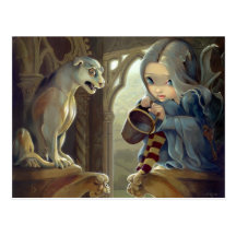"Alannah and the Gargoyle" Postcard