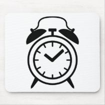 alarm clock icon mouse pad