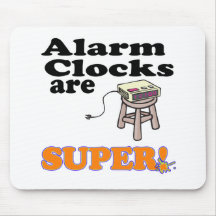 alarm clocks are super mouse pad