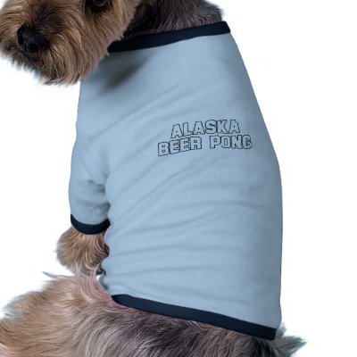 Alaska Beer Pong Pet Tee Shirt by bartstshirts