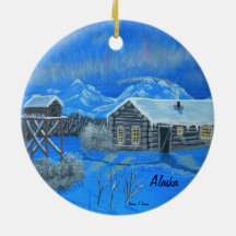 Alaska Bush Homestead Ornament