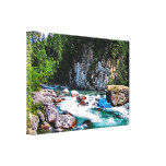 Alaska Cold Mountain Waters Canvas Art Print Stretched Canvas Print