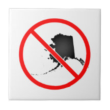 Alaska Cross Out Symbol Tile