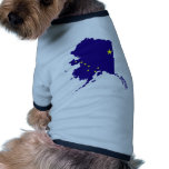 Alaska Flag Map Dog T Shirt