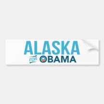 Alaska For Obama Biden Bumper Sticker 2012