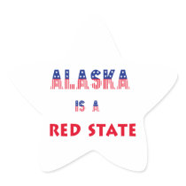 Alaska is a Red State Sticker