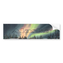 ALASKA NORTHERN LIGHTS by SHARON SHARPE Bumper Stickers