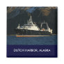 Alaska Ocean, Factory Trawler in Dutch Harbor, AK Fridge Magnet