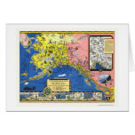 Alaska - Steamship Line Map 1934 Card