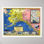 Alaska - Steamship Line Map 1934 posters