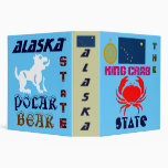 ALASKA: THE KING CRAB/POLAR BEAR STaTE 3 Ring Binder