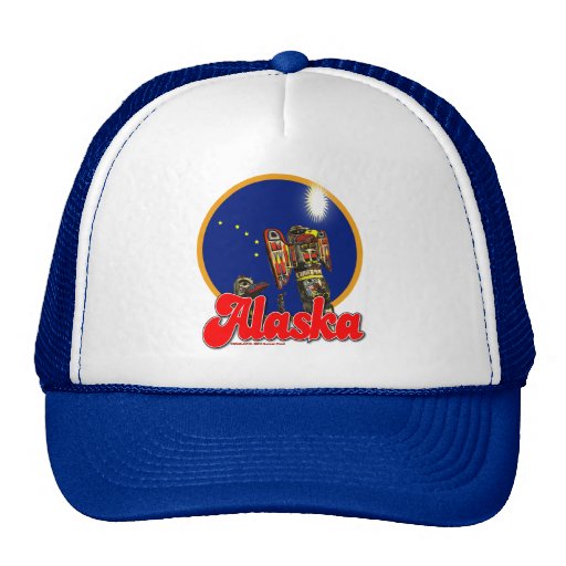 Alaska totems cap trucker hats