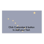 Alaska, United States flag Business Card Template