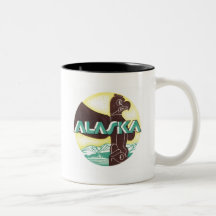 Alaska Vintage Travel Coffee Mugs