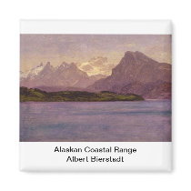 Alaskan Coastal Range Fridge Magnet