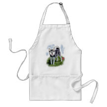 Alaskan Klee Kai Art Aprons