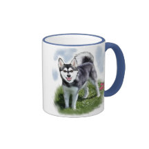Alaskan Klee Kai Art Mugs