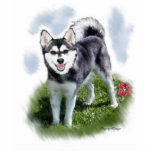 Alaskan Klee Kai Art photo sculptures