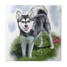 Alaskan Klee Kai Art Tile