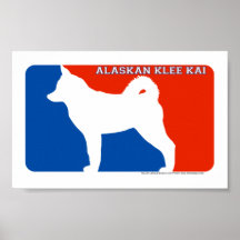 Alaskan Klee Kai Major League Dog Print