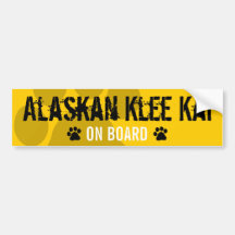 Alaskan Klee Kai on Board Bumper Stickers
