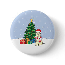 Alaskan Malamute and Christmas Tree Pins