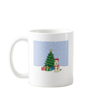 Alaskan Malamute and Christmas Tree Mug