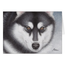 Alaskan Malamute Card