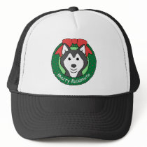 Alaskan Malamute Christmas Mesh Hats