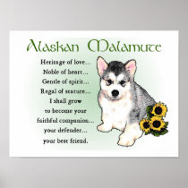 Alaskan Malamute Gifts Print