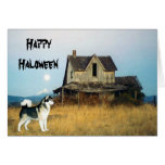 Alaskan Malamute Happy Haloween Cards