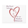 Alaskan Malamute Heart Belongs Postcards