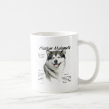 Alaskan Malamute History Design Mugs